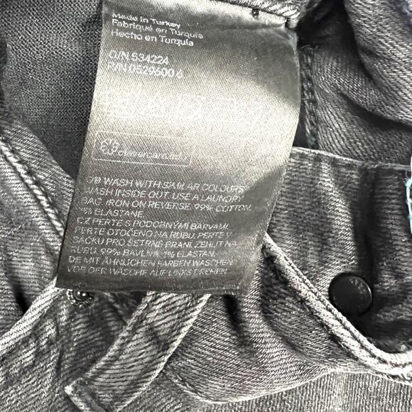 H&M & Denim Jeans Slim Ankle High-Waist Washed Black Grey Studded NEW Women's 30 - Picture 11 of 14